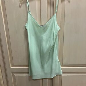 J. Crew Mint Green Top 100% Silk